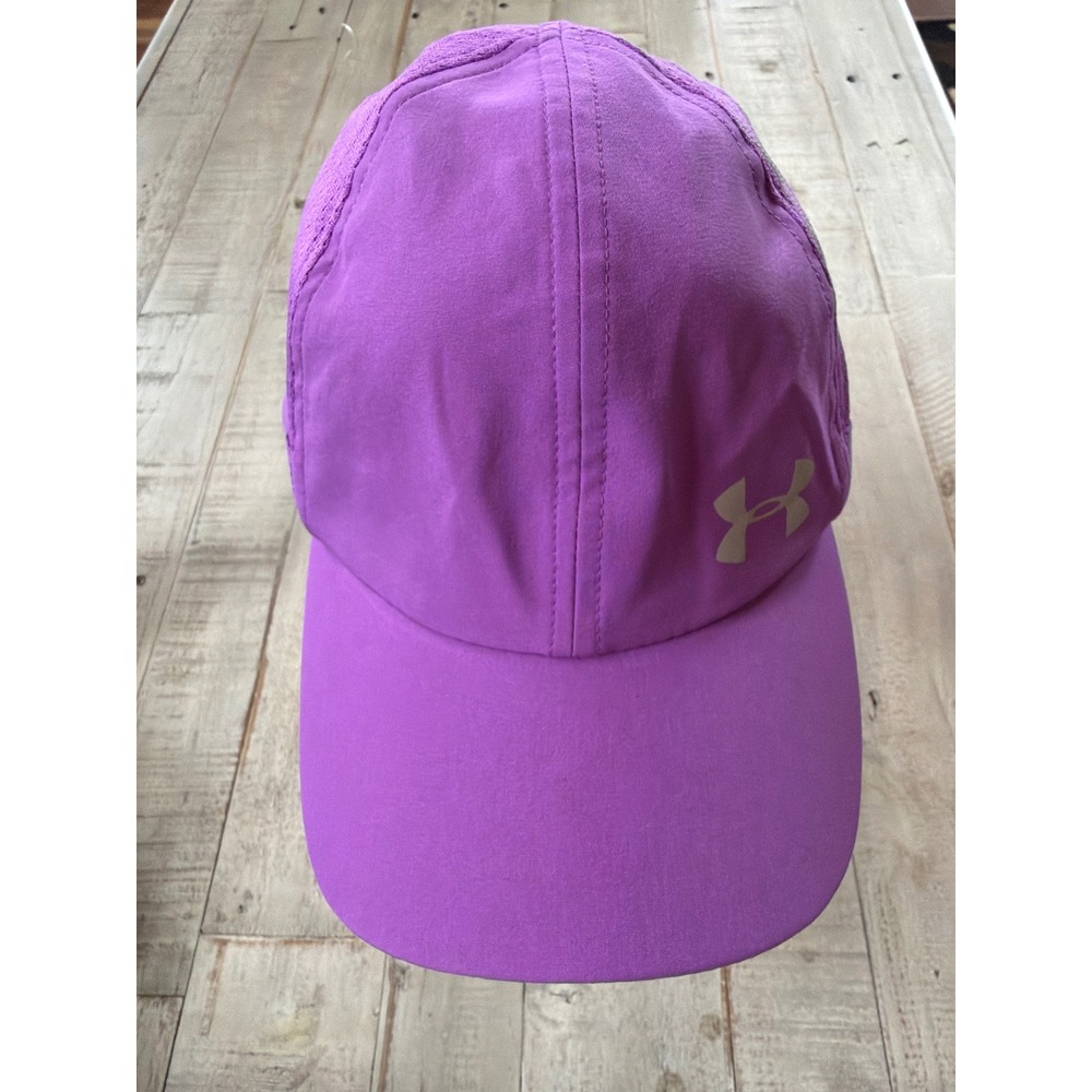 Under Armour Womens Shadow Cap Purple Adjustable Running Hat Tennis Hiking Golf